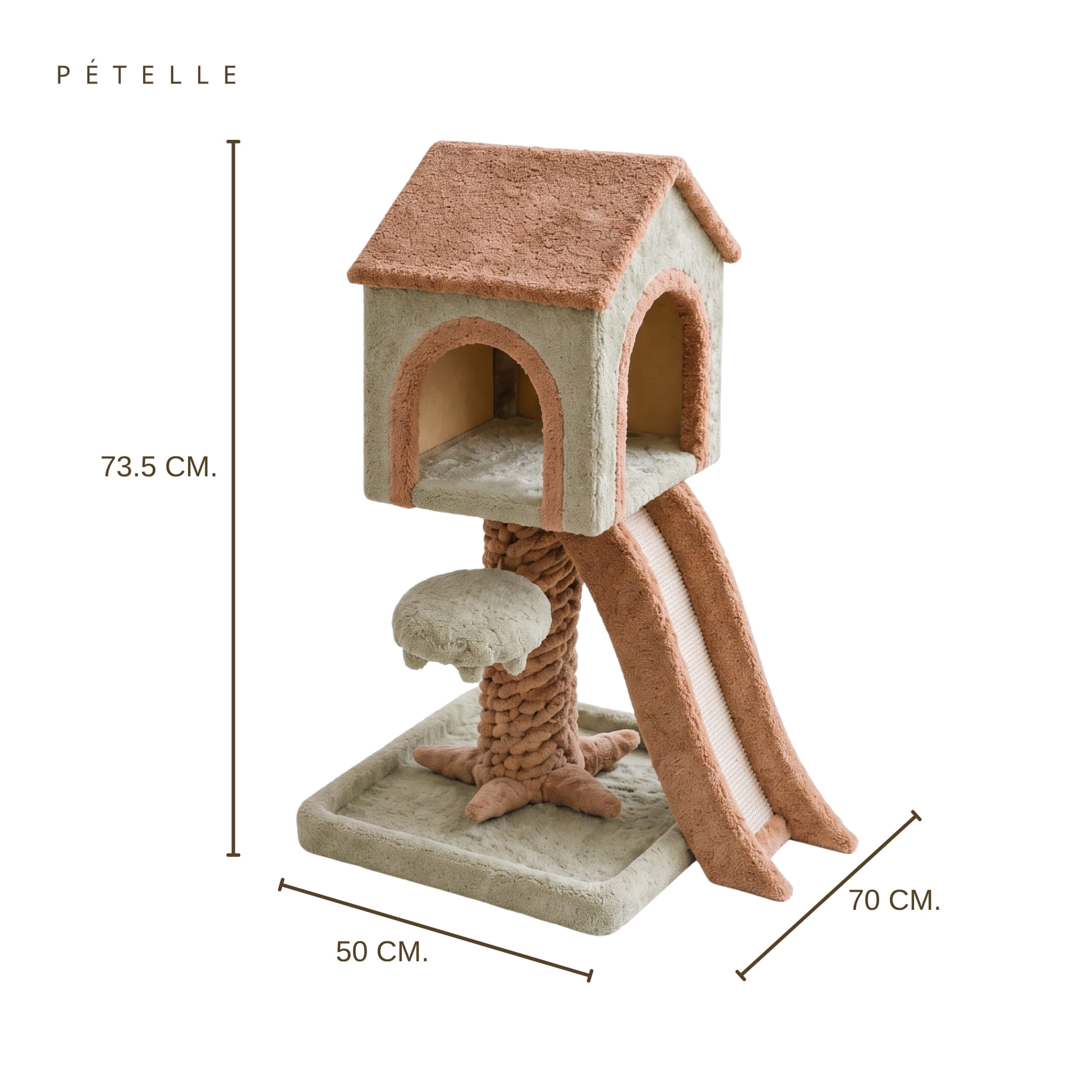 คอนโดแมวต้นไม้ PETELLE รุ่น LITTLE TREEHOUSE_0